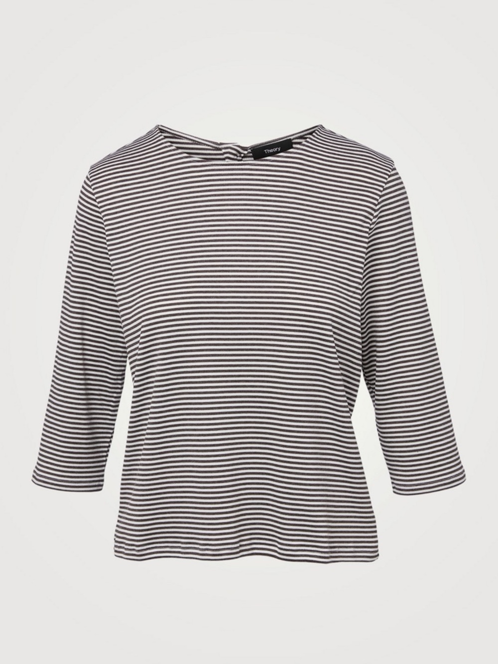 Theory Cotton-Blend T-Shirt In Striped Print